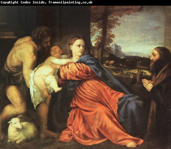  Titian Holy Family and Donor
